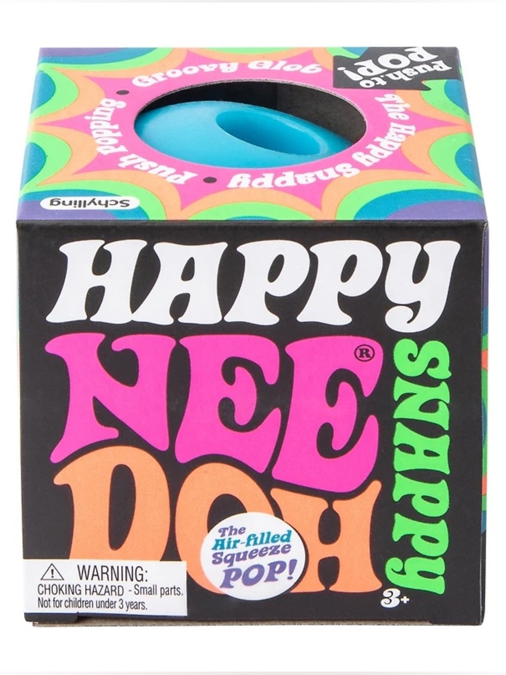 SCHYLLING | Happy Snappy Push-Popping Blue Globe Stress Ball